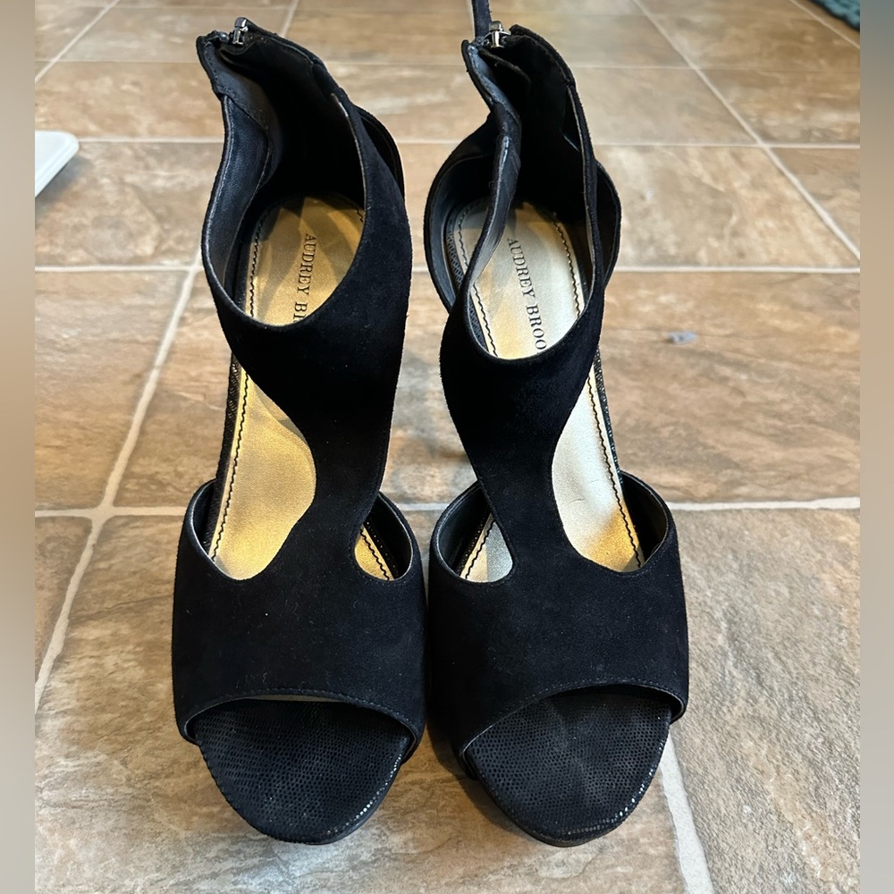 Audrey Brooke black heels
